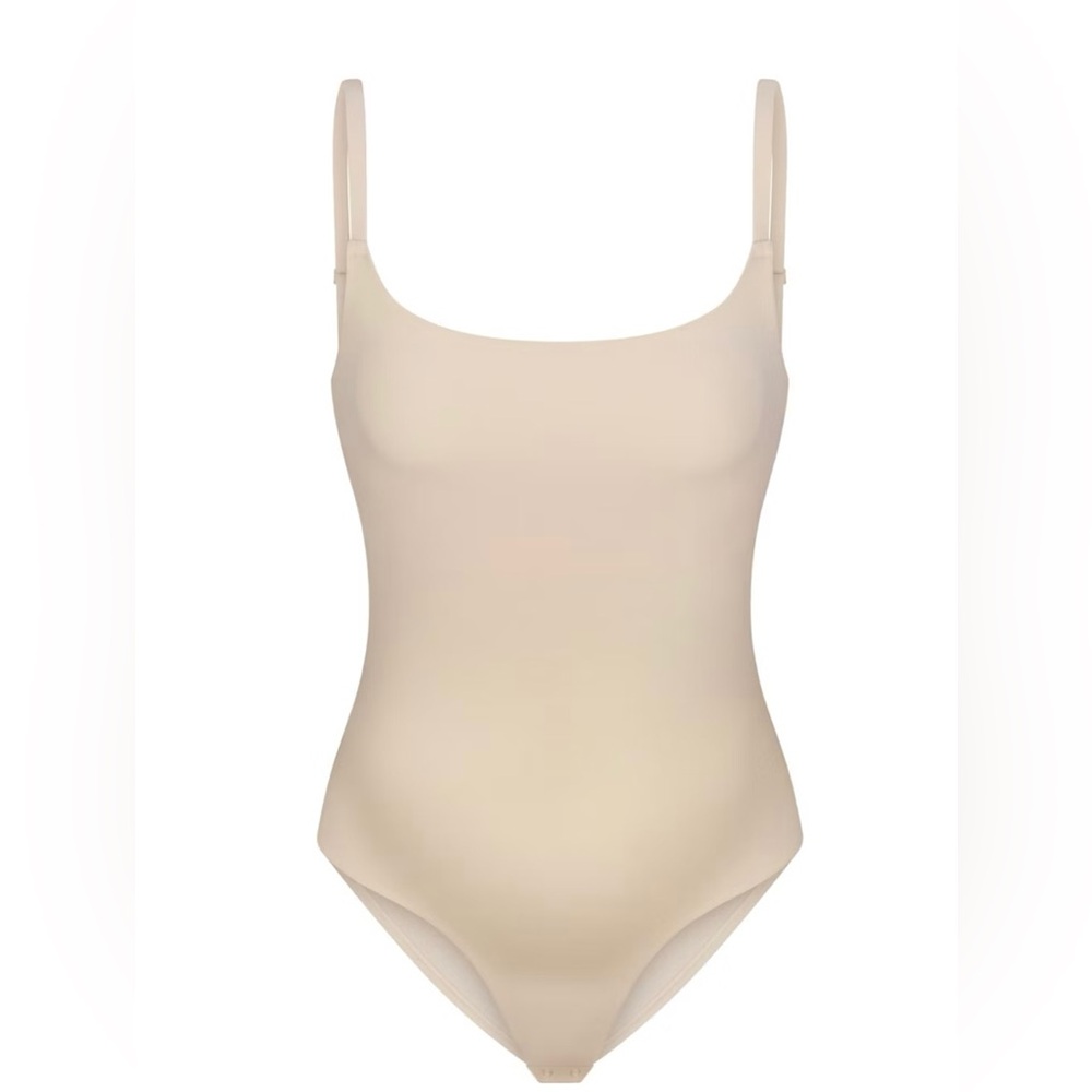 SKIMS Sand Maternity Brief Bodysuit